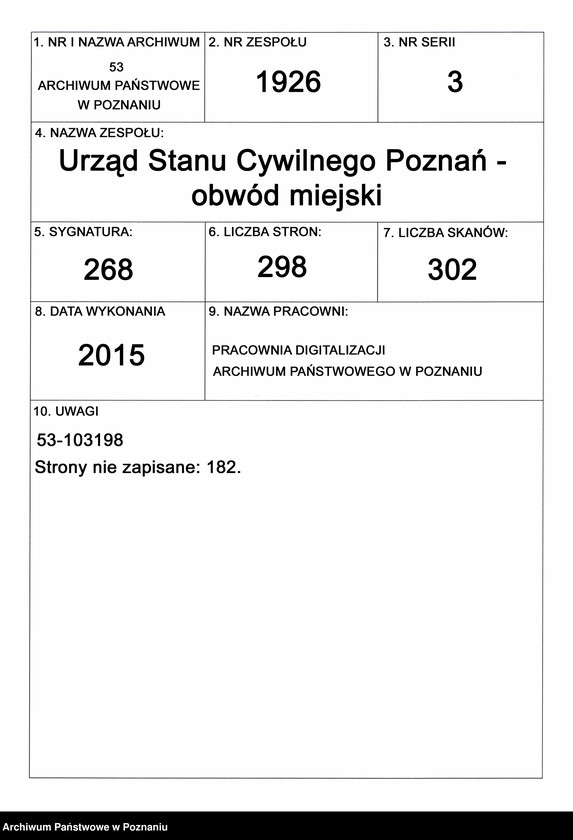 Obraz 1 z jednostki "Księga małżeństw t. III"