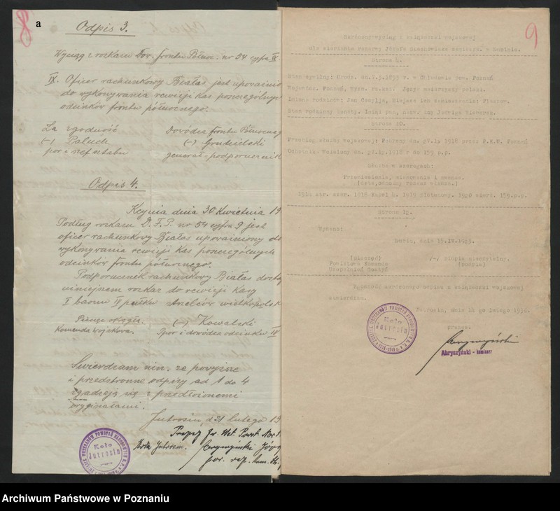 Obraz 13 z jednostki "Jutrosin, powiat Rawicz akta koła."