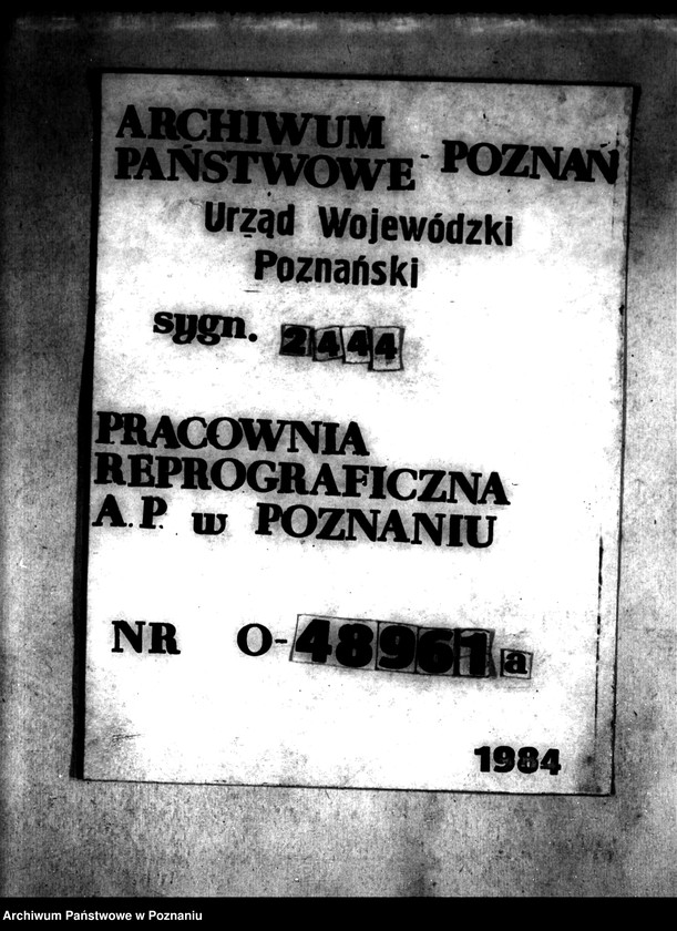 Obraz 1 z jednostki "/Wykaz stanu posiadania uczestników scalania wsi Morzysław powiatu konińskiego i rejestr pomiarowy"