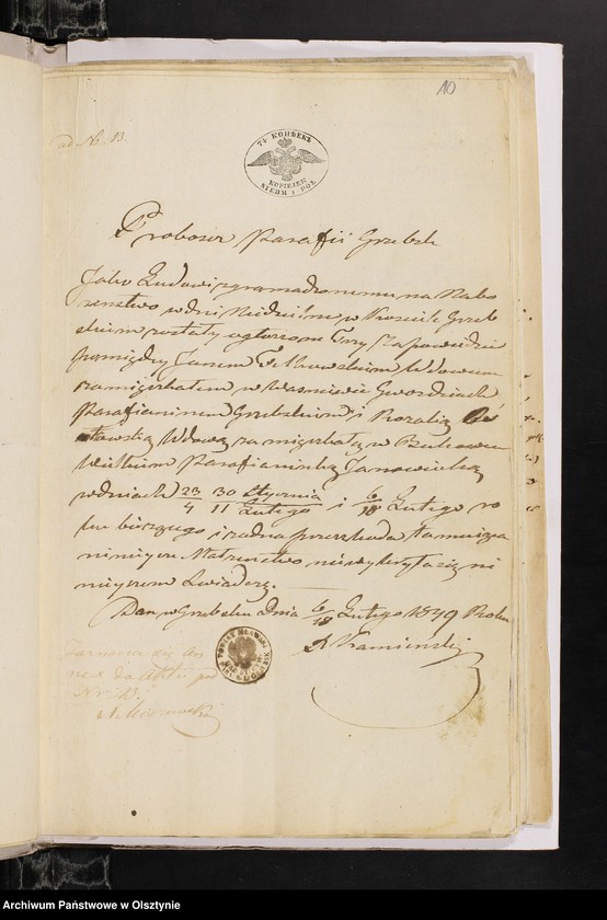 image.from.unit.number "Annexa z Parafij Janowieckiey z roku 1849"