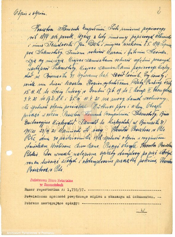 Obraz 14 z jednostki "Życiorysy powstańców wielkopolskich: I."