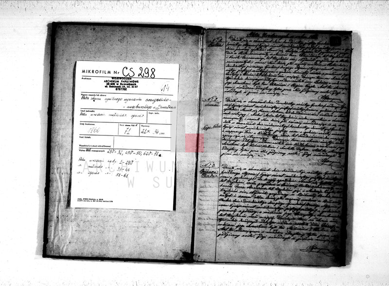 image.from.unit.number "Duplikat Akt Urodzonych, Zaślubionych i Zeszłych Parafii Ewangelicko-Augsburgskiej w Suwałkach za rok 1866"