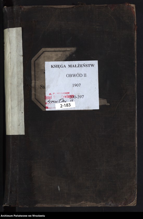image.from.unit.number "Heiraths-Haupt-Register Breslau II 1907 Band 2"