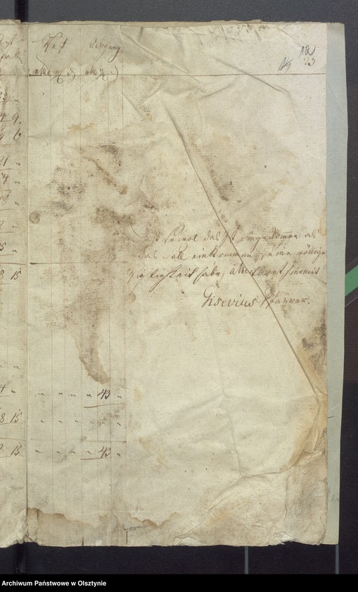 image.from.unit.number "Decems Consignation des Kirchspiels Widminnen"