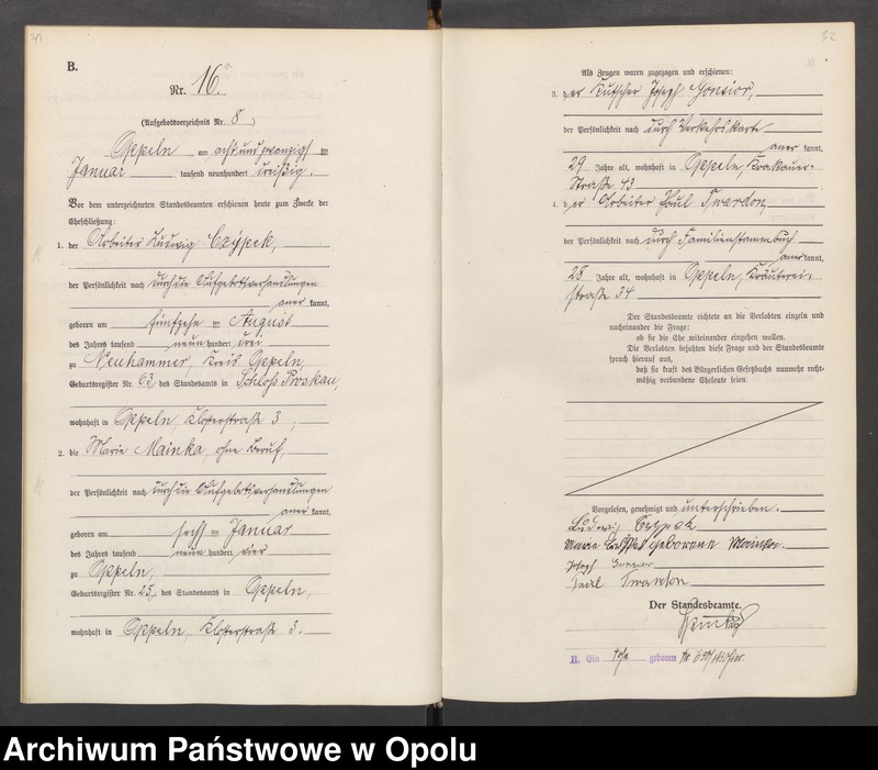 Obraz 19 z jednostki "[Rejestr Małżeństw] 1930 tom I Nr 1-194"