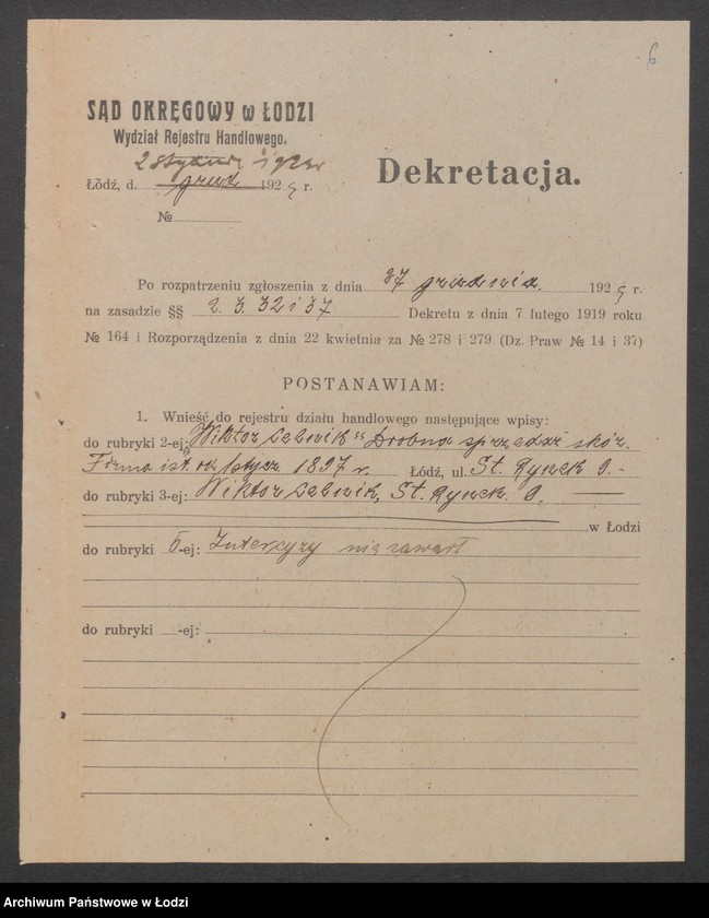 Obraz 8 z jednostki "Wiktor Celnik – drobna sprzedaż skóry"