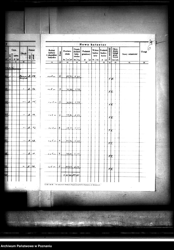 Obraz 11 z jednostki "Ostateczny rejestr pomiarowy majątku Donaborów powiat kępiński"
