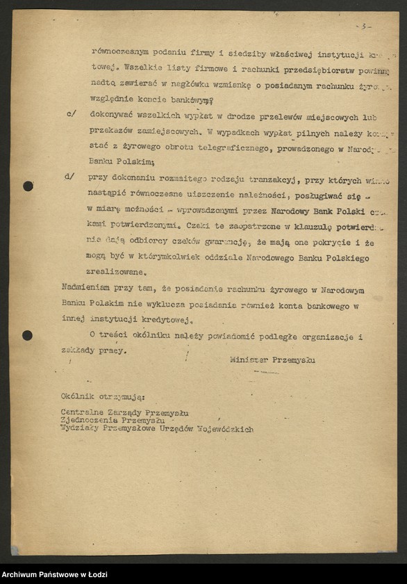 Obraz 4 z jednostki "Ministerstwo Przemysłu i Handlu; instrukcje i okólniki"