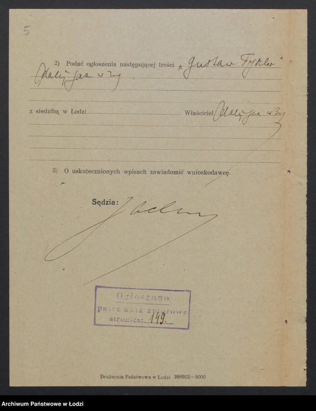 Obraz 7 z jednostki "Gustaw Tyszler – przedsiębiorstwo malarskie"