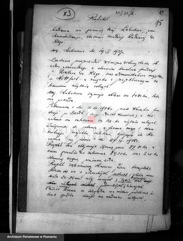 image.from.unit.number "Plan urządzenia gospodarstwa leśnego dla lasu majętności Lubosina powiat szamotulski 1938-1948"