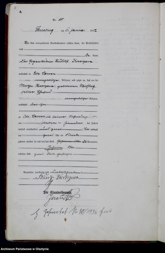 image.from.unit.number "Geburts-Haupt-Register Nr 1 - 329"