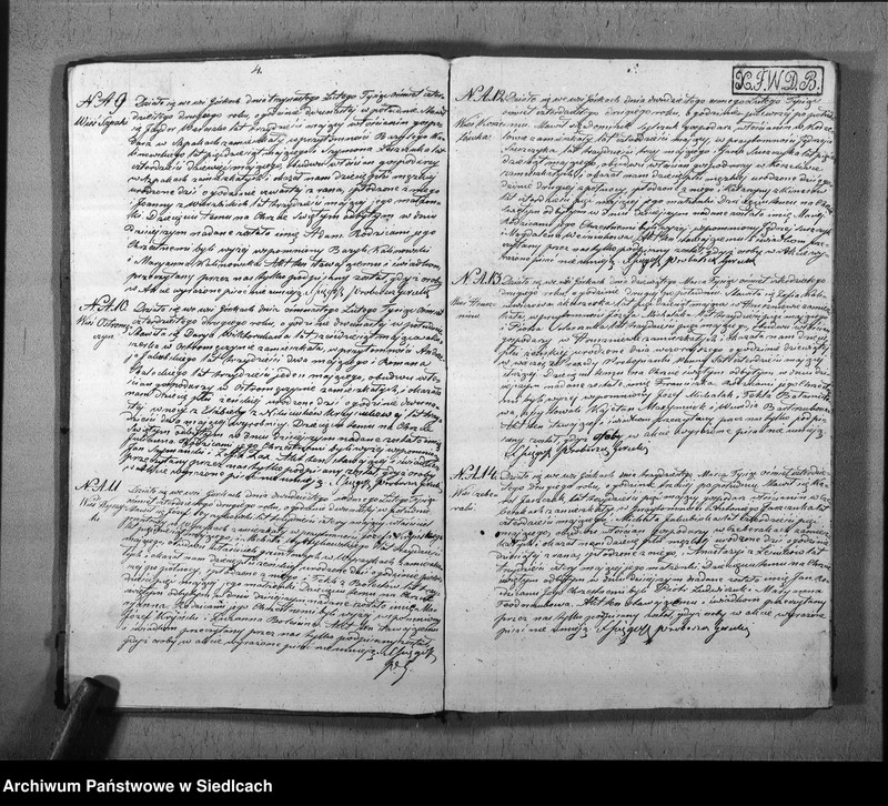 Obraz z jednostki "Akta urodzin, małżeństw, zgonów"