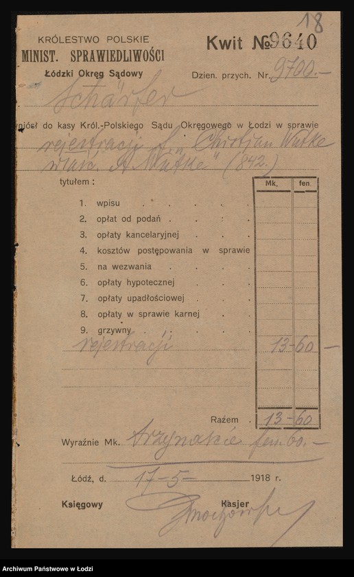 Obraz 20 z jednostki "Christian Wutke - magazyn wyrbów męskich i skład sukna"