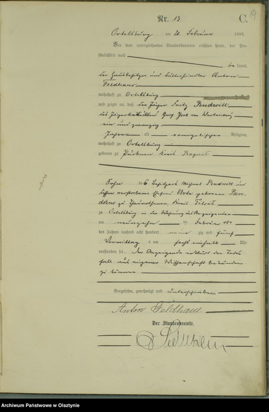 image.from.unit.number "Sterbe-Haupt-Register Nr 1 - 73"