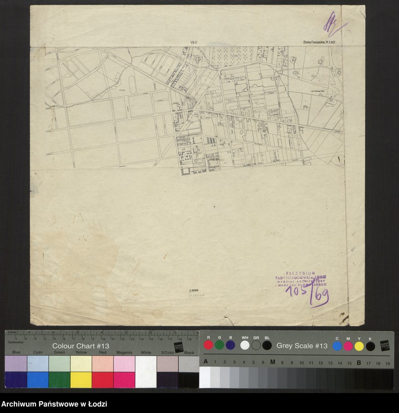 Obraz 1 z jednostki "Zmniejszenia fotograficzne planu miasta Łodzi i okolic 1:5000. Sekcja VII F"