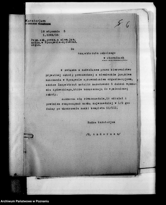 Obraz 9 z jednostki "Prywatna Szkoła Powszechna z niemieckim językiem nauczania Ryczywół powiat Oborniki"