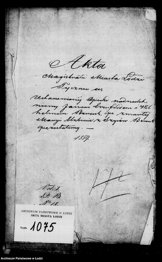 Obraz 4 z jednostki "Akta tyczące się ustanowienia opieki nad nieletnimi Janem Erenfridem i Wilhelmem Berent po zmarłej Marii Elżbiecie z Szyców Berent"