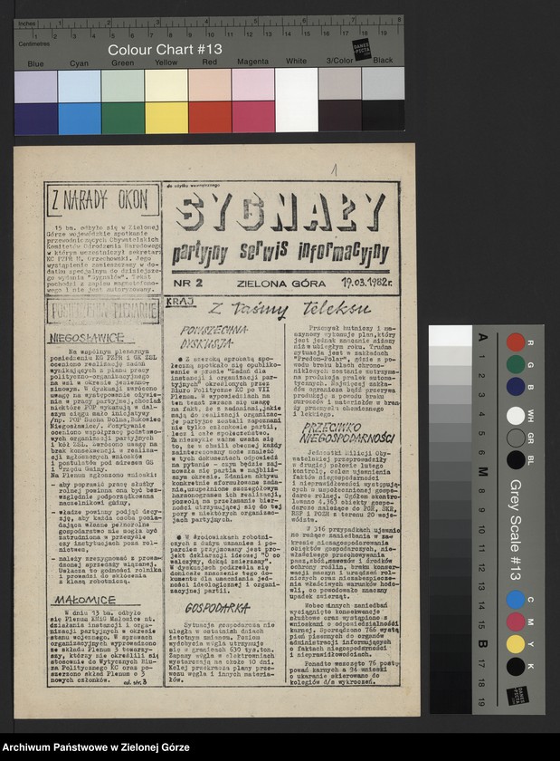 image.from.unit.number "Sygnały. Partyjny Serwis Informacyjny; numery: 2-6, 9, 11, 13, 19, 21, 23-24, 30, 34-35, 40 z 1982 roku, 107, 109-110 z 1983 roku"