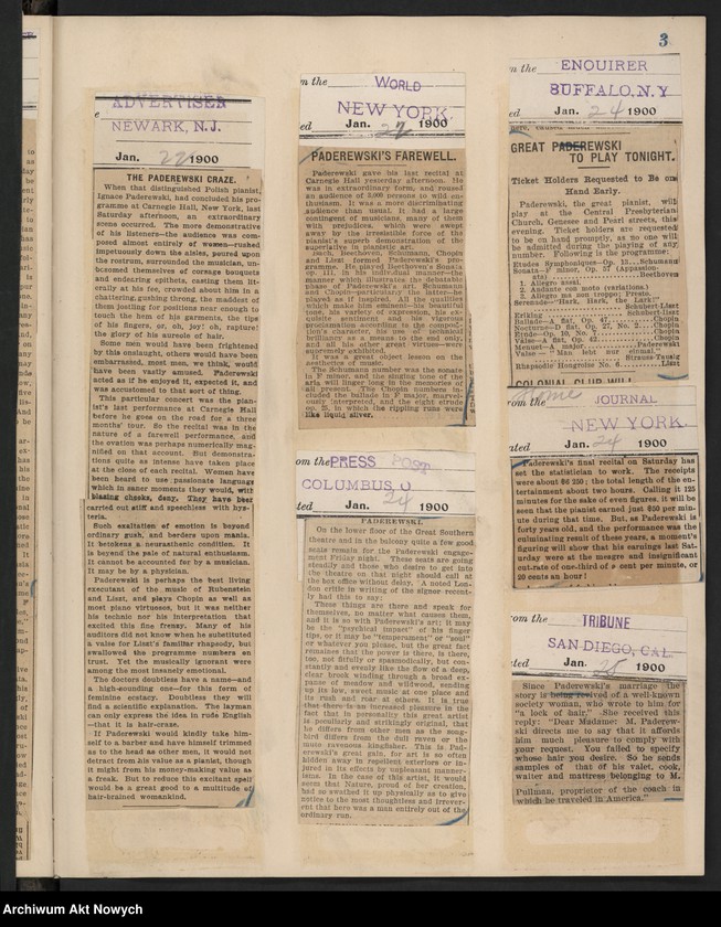 image.from.unit.number "Amèrique 1900 (Wycinki prasowe dotyczące tournée i koncertów w Stanach Zjednoczonych i Meksyku)"