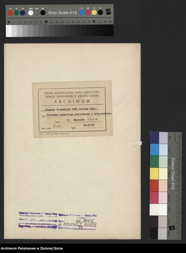 image.from.unit.number "Protokół plenarnego posiedzenia nt.: Sprawy organizacyjne. 11 stycznia 1956 r."