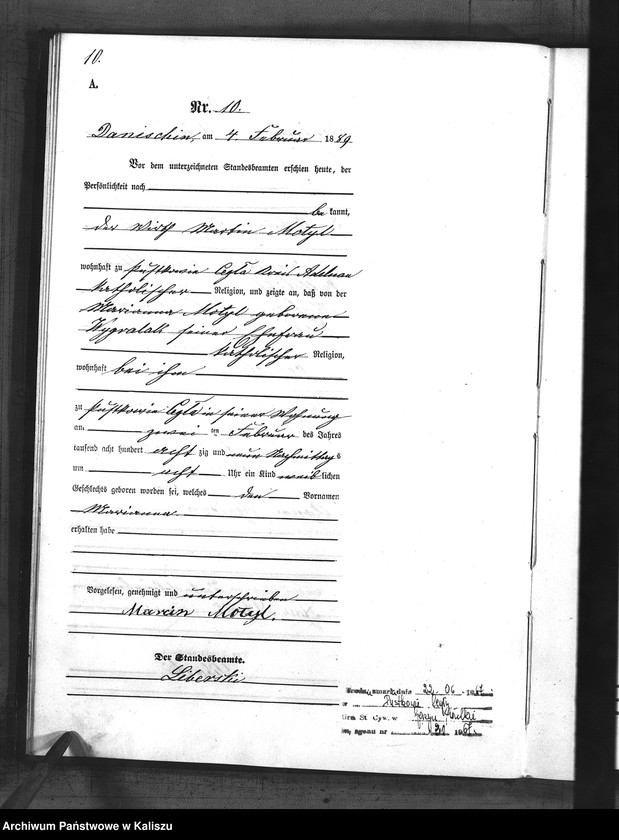 Obraz 13 z jednostki "[Księga urodzeń]"