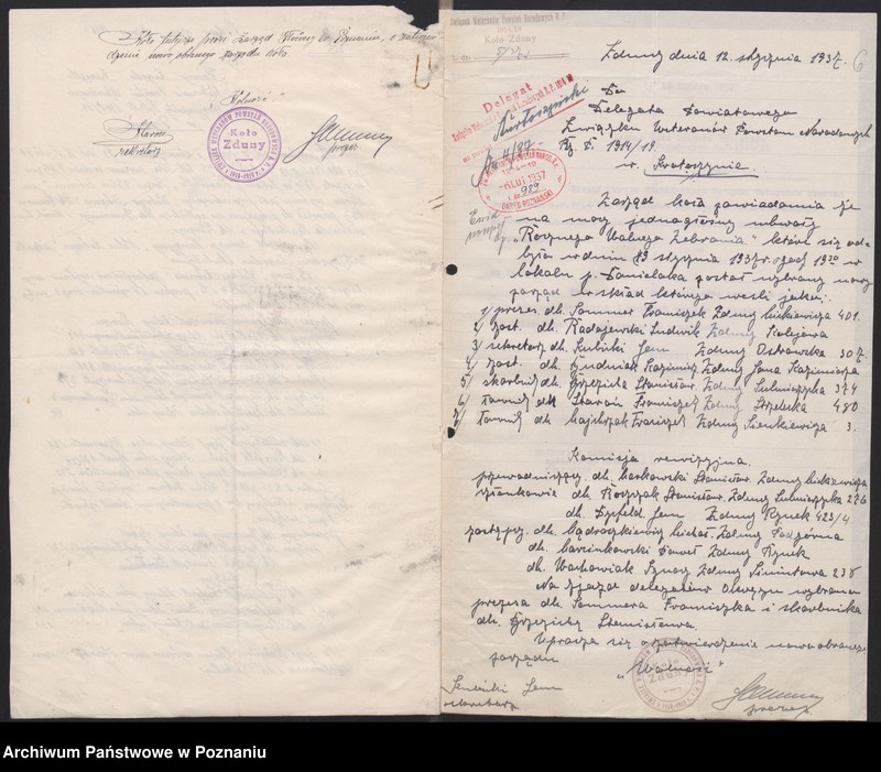 Obraz 10 z jednostki "Zduny, powiat Krotoszyn - akta koła."