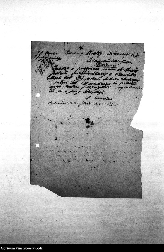 Obraz 19 z jednostki "[Podania o przyjęcie do Straży Pożarnej]"