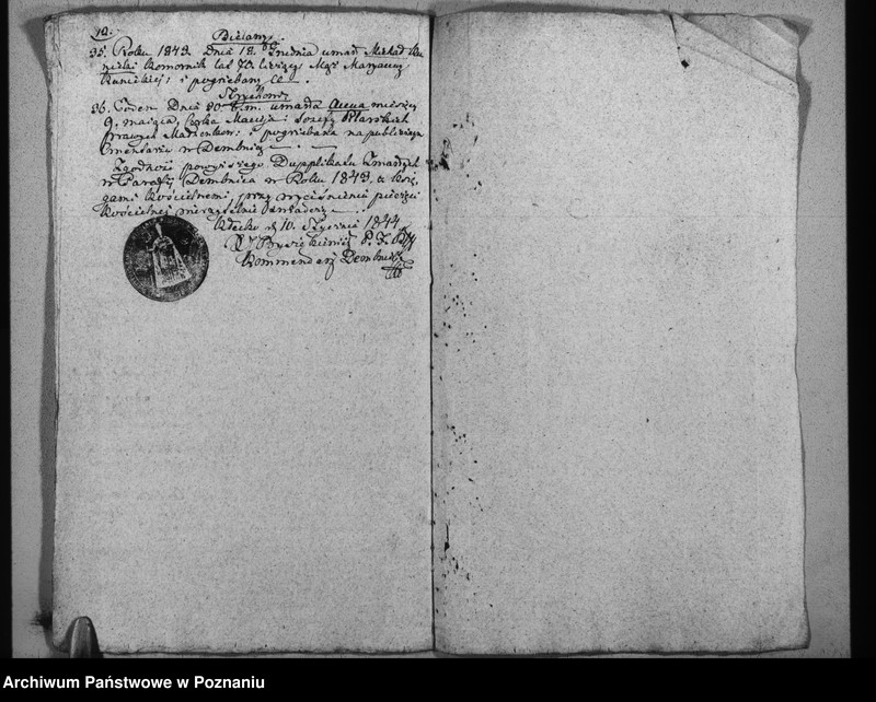 Obraz 9 z jednostki "Duplikat baptisatorum, copulatorum u. mortuorum"