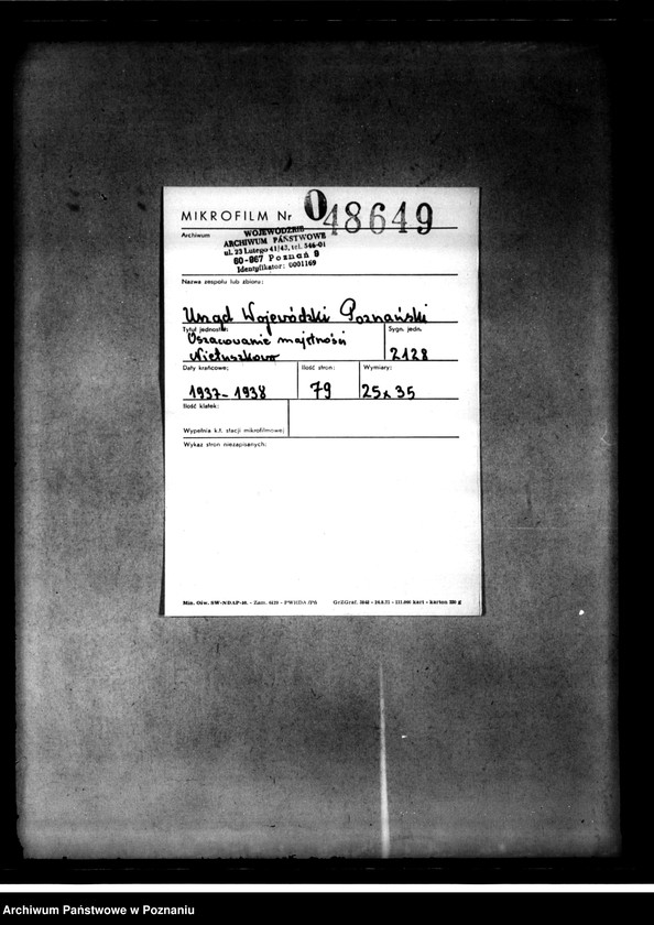 Obraz 2 z jednostki "Oszacowanie majętności Nietuszkowo powiat chodzieski"