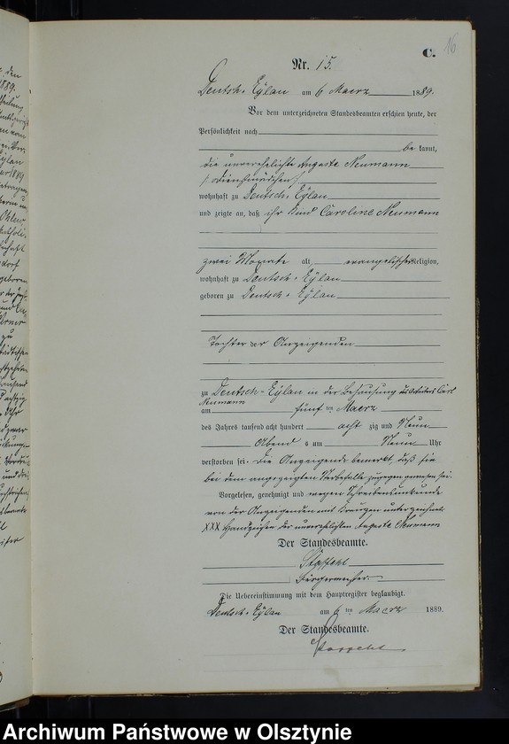 image.from.unit.number "Sterbe-Neben-Register Nr 1 - 98"