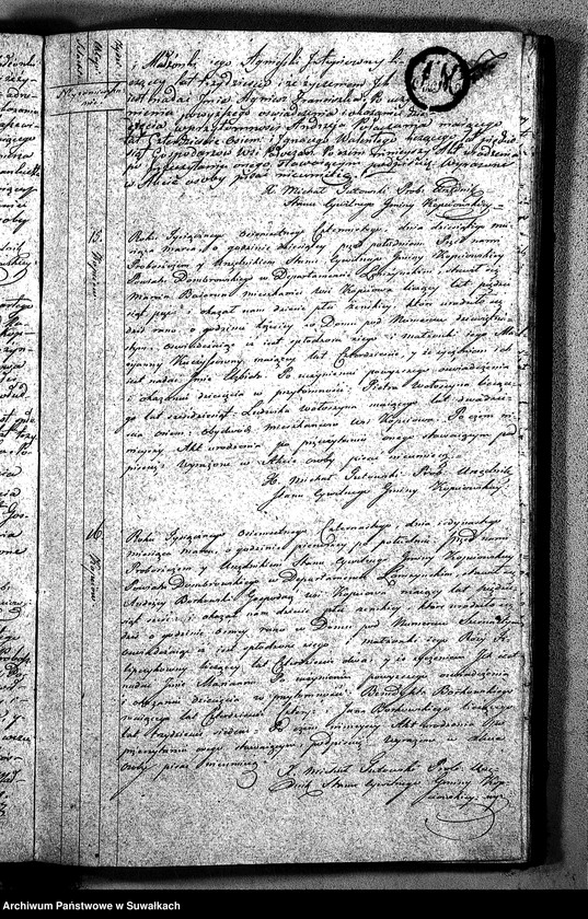 Obraz 10 z jednostki "Akta Urodzonych Gminy Kopciowskiey od dnia 1-go Stycznia 1814 R. do ostatniego Grudnia 1814 R."