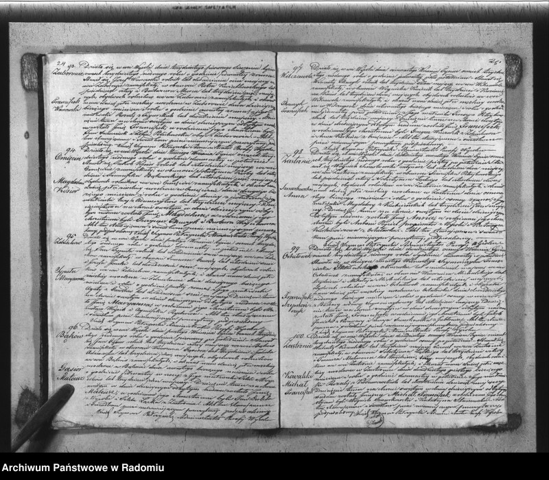 Obraz 15 z jednostki "Książka Duplikat Parafii Wysoka w powiecie Szydłowieckim Obwodzie Opoczyńskim Gubernij Sandomierskiej rok 1837 sporządzona"