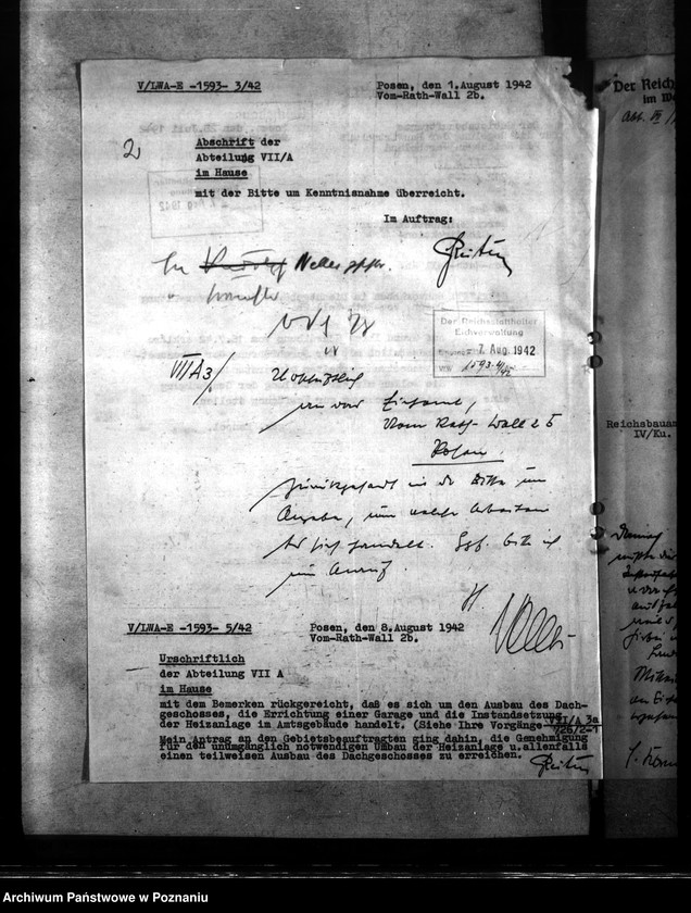 Obraz 6 z jednostki "Bauliche Massnahmen im Gebäude der Eichverwaltung in Posen"