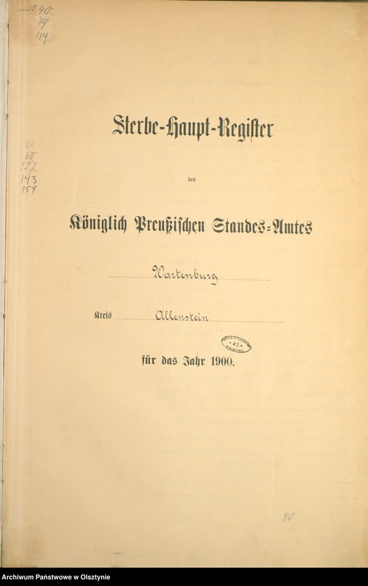 image.from.unit.number "Sterbe-Haupt-Register Nr 1 - 154"