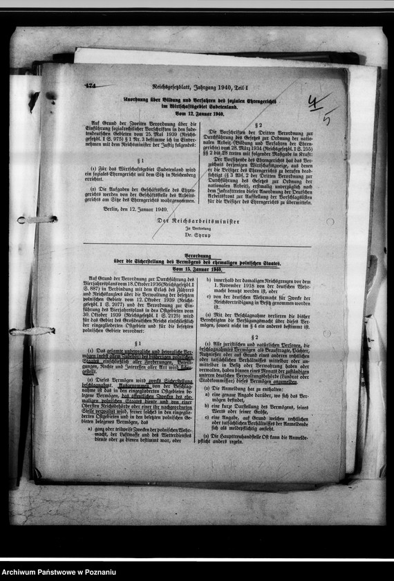 Obraz 9 z jednostki "Beschlagnahme und Einziehung reichsfeindlichen Vermögen."