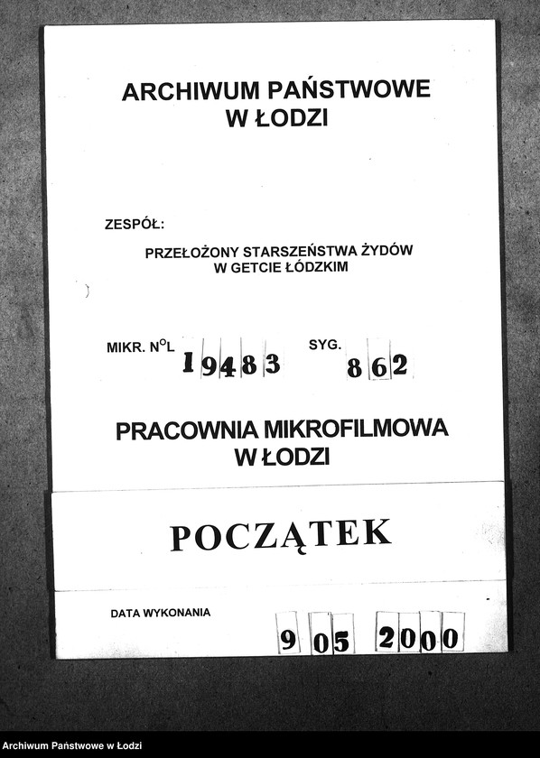 Obraz 1 z jednostki "[Statystyka ludności żydowskiej według wieku i płci]"