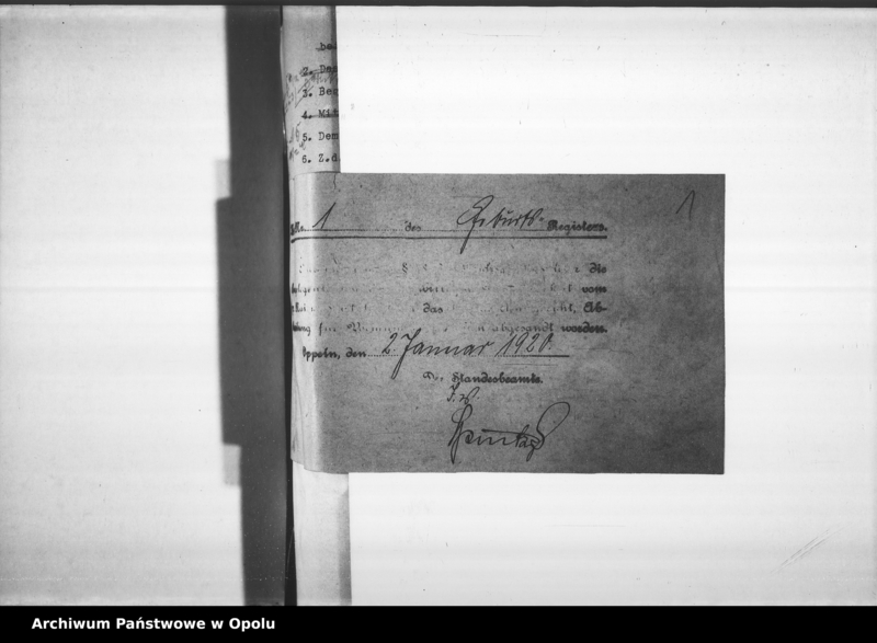 Obraz 5 z jednostki "[Akta zbiorowe Urzędu Stanu Cywilnego - urodzenia]"