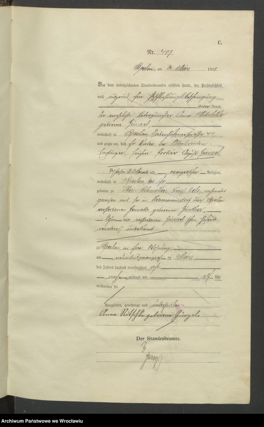 image.from.unit.number "Sterbe-Haupt-Register Breslau IV 1908 Band 2"