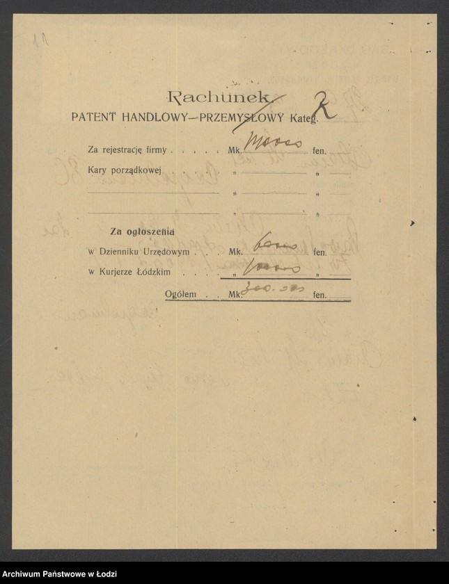 Obraz 13 z jednostki "Chaim M.Szer- sprzedaż bawełnianych odpadków"