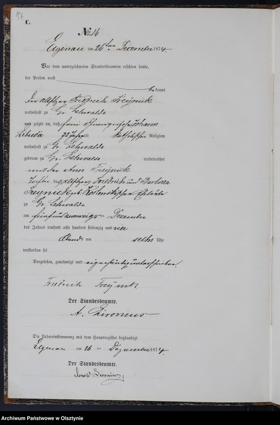 image.from.unit.number "Sterbe-Neben-Register Nr 1 - 18"