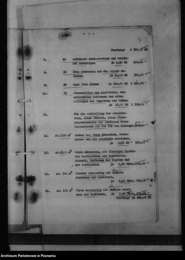 Obraz 7 z jednostki "Oberlandesgericht in Posen, Gerichtsplatz 10a. - sprawy budowlane"