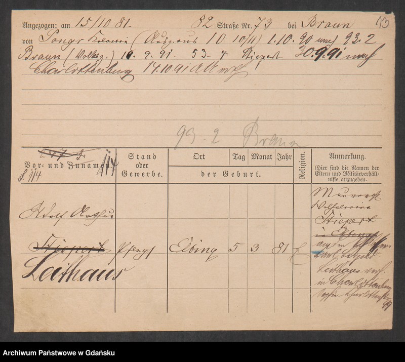 image.from.unit.number "Karty meldunkowe: Leistico - Lemke Ernst"