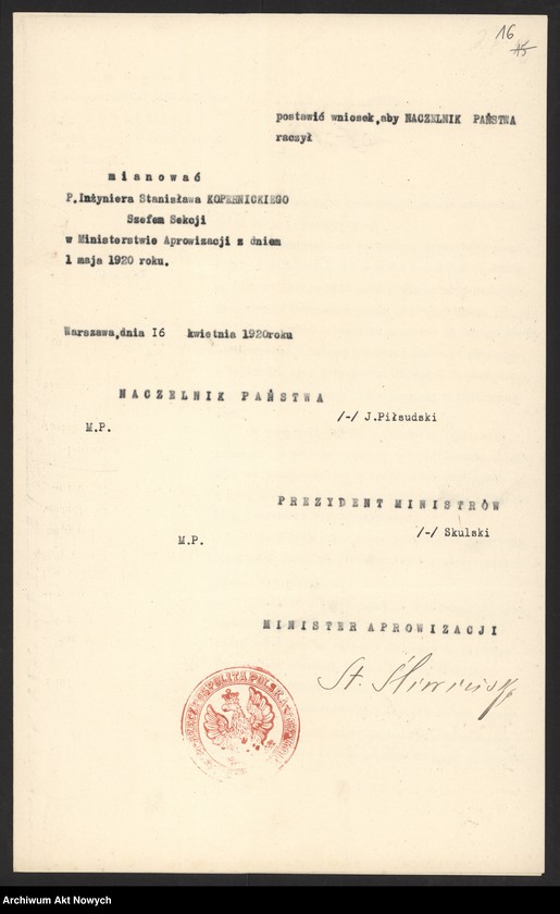image.from.unit.number "Nominacje i dymisje w Ministerstwie Aprowizacji"
