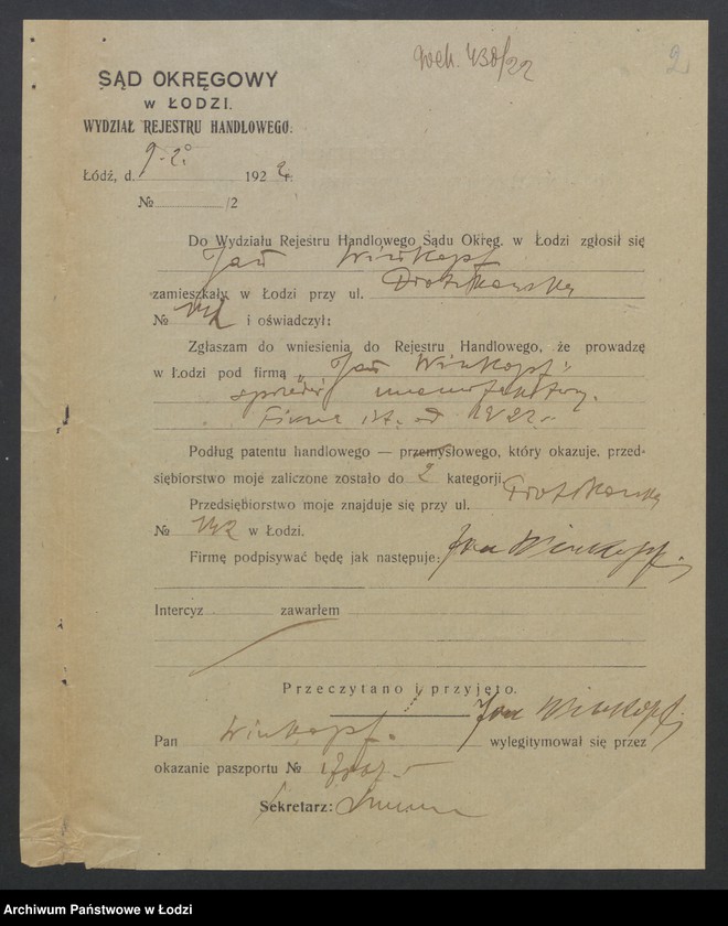 Obraz 4 z jednostki "Jan Winkopf - sprzedaż manufaktury"