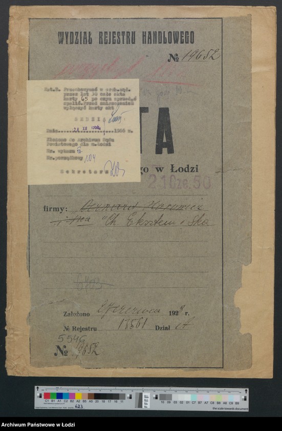 Obraz 2 z jednostki "Chaim Eksztein i s-ka - przędzalnia"