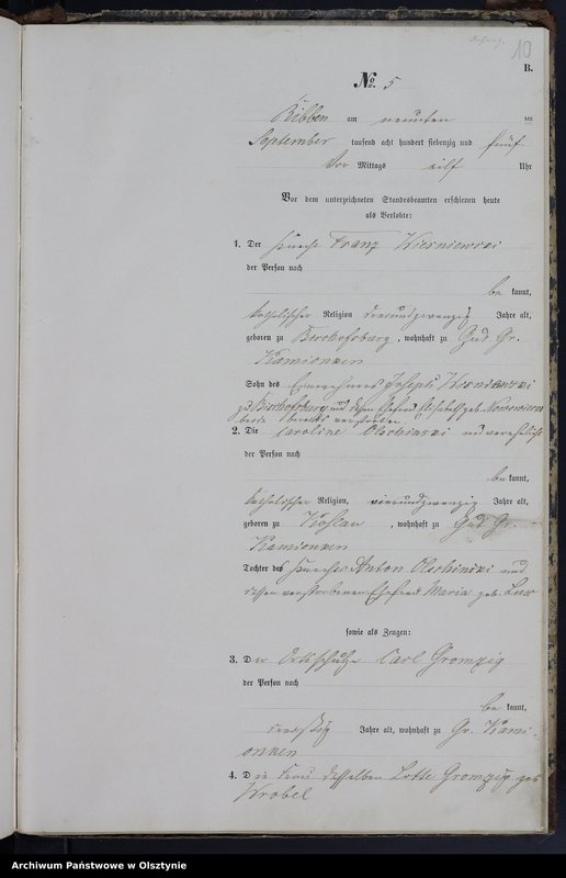 image.from.unit.number "Haupt-Heiraths-Register Nr 1 - 16"