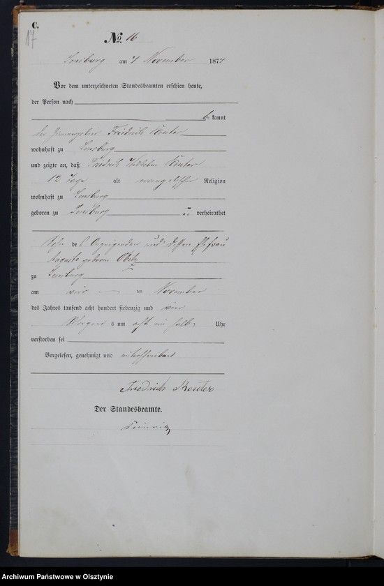 image.from.unit.number "Haupt-Sterbe-Register Nr 1 - 52"