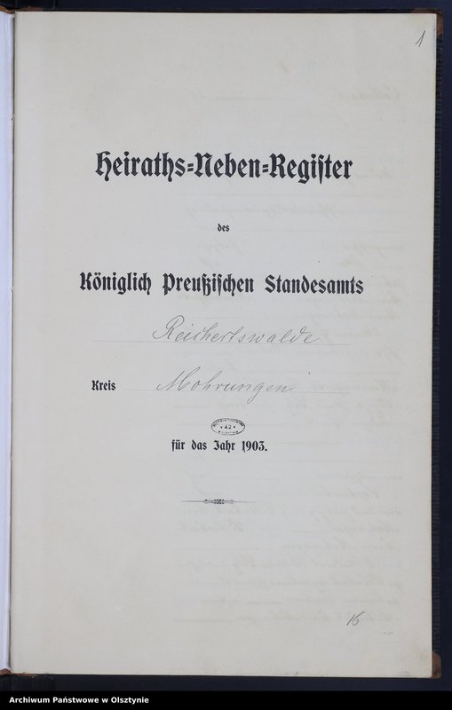 image.from.unit.number "Heiraths-Neben-Register Nr 1 - 10"