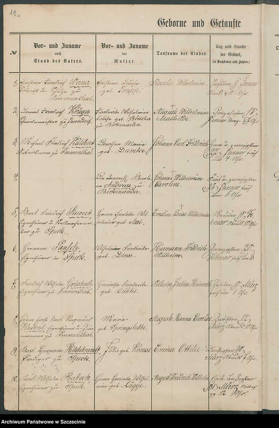 image.from.unit.number "Kirchenbuch. Speck (Mosty, now.)."