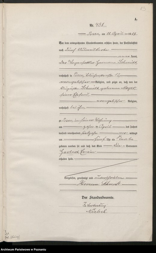 Obraz 15 z jednostki "Księga miejscowa urodzeń tom II [Rejestr główny urodzeń]"